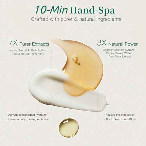 Apuree Anti Aging Hand Mask Gloves: 10-Minute Repair& Extra Moisture (5*30g)| for Severely Dry & Cracked Hands | Luxury Home SPA & 7 Peptides Collagen| All Skin Types| Vegan & Cruelty Free| Gift Set