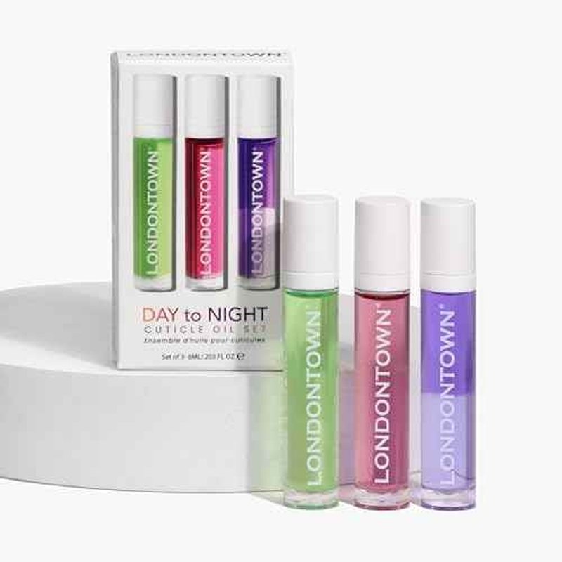 LONDONTOWN Roll and Glow Cuticle Oil - Nail Care Strengthener and Moisturizer for Dry Cracked Cuticles, Travel-Friendly Nail Treatment, 0.2 Fl oz