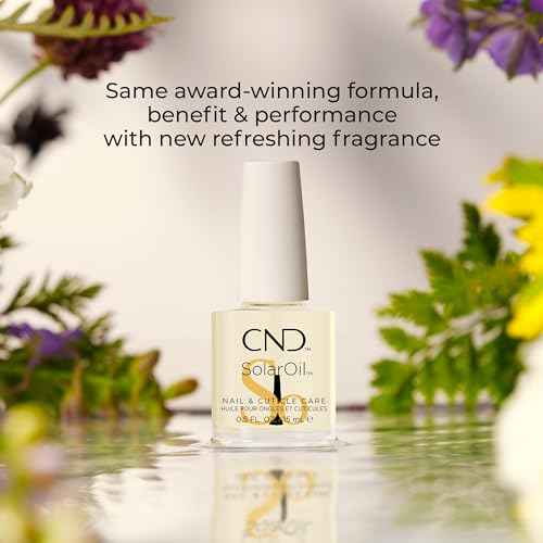 CND SolarOil Cuticle Oil, Blend Of Jojoba, Vitamin E, Rice Bran & Sweet Almond Oils, Moisturizes & Conditions