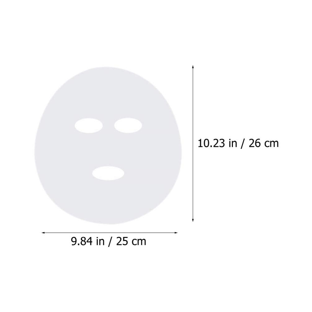 Beaupretty 400Pcs DIY Facial Sheet: Plastic face paper sheet - Precut Plastic Facial Cover for Home and Salon Clear (Pack of 2)