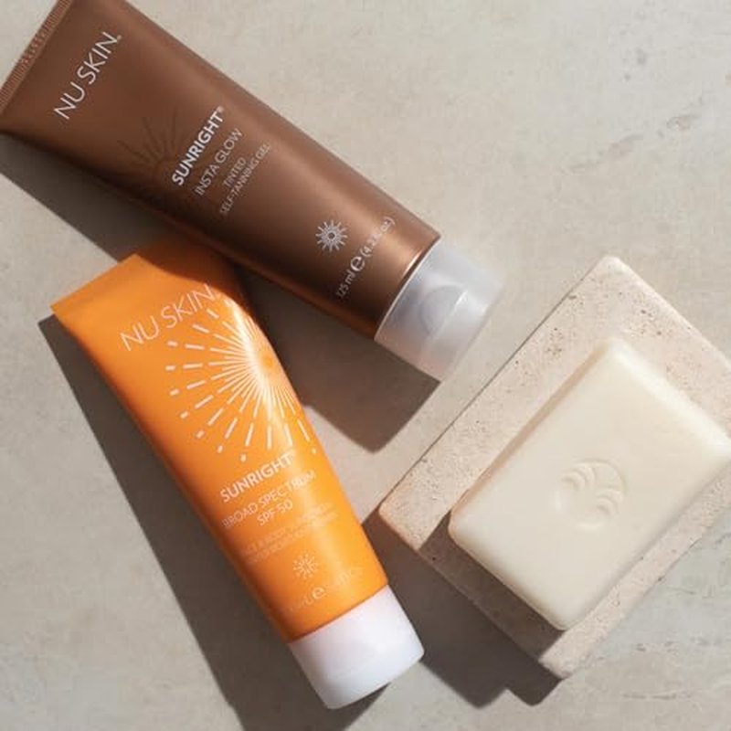 Nu Skin Sunright¢ç Face & Body Sunscreen SPF 50 | Broad-Spectrum UVA/UVB Protection | Non-Greasy & Water-Resistant Formula | Antioxidant-Infused | 3.4 fl. oz.