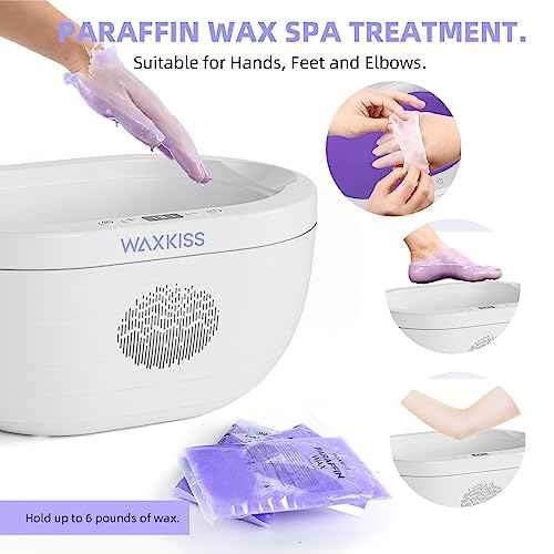 Paraffin Wax Machine for Hand and Feet with Paraffin Wax Refills moisturizing, 3000ml Safety Hand wax Paraffin Machine for Reservation Paraffin Wax Bath Warmer