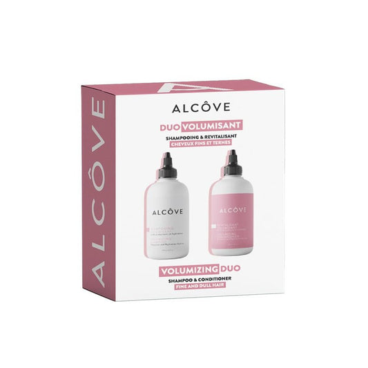 Alcôve - Volumizing Shampoo & Conditioner Duo - Fine and Thin Hair - Sulfate-Free - Lightweight Volume - Evening Primrose Oil - Mango Extract - Argan Oil - Anti-Frizz - Color-Safe - 10 ounces