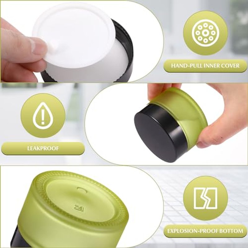 Domensi 60 Pcs 1oz Glass Jars with Lids Bulk Salve Tins Small Glass Candle Cosmetic Jars for Travel with Inner Liners Containers for Lotions Sample Cream(Green, Black Lid)