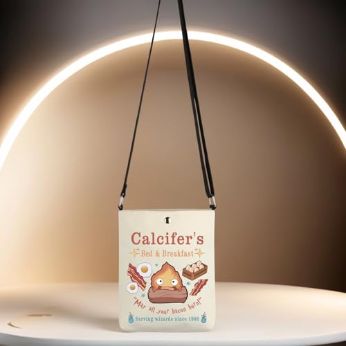 TSOTMO Calcifer's Bed & Breakfast Crossbody Bag Anime Lover Gift for Women Mother Best Friend