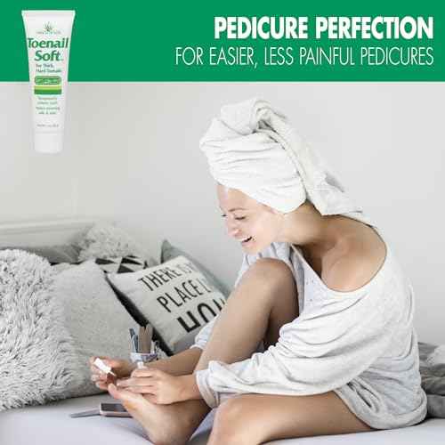 Toenail Softener for Thick Hard Toenails - Safe for Seniors & All Ages - Fast-Acting Toenail Softening Cream - Ingrown Toenail Treatment - Non Greasy Nail Cream Formulated with Natural Aloe Vera, 1 oz
