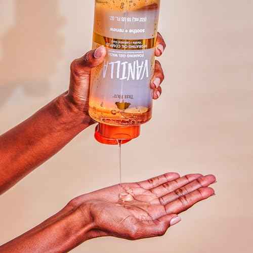 Tree Hut Vanilla Foaming Gel Wash, Moisturizing & Hydrating Body Wash with Shea Butter, Gently Cleanses for Soft, Fresh & Radiant Skin, Holiday Gift & Stocking Stuffer, 18 fl oz