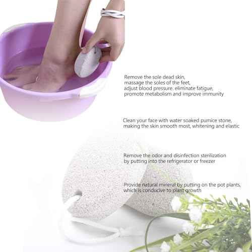 Natural Pumice Stone for Feet 2 PCS, PHOGARY Lava Pedicure Tools Hard Skin Callus Remover for Feet and Hands - Natural Foot File Exfoliation to Remove Dead Skin