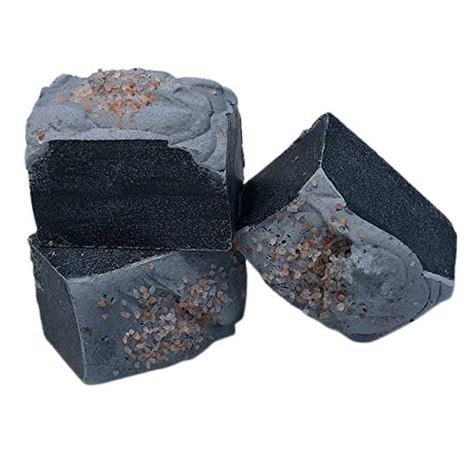 Tea Tree & Peppermint Essential Oil Soap Bundle | Activated Charcoal & Sea Salt | 3-Pack (8.25 oz Each)