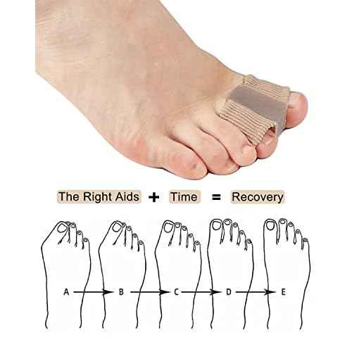 Bunion Toe Separators for Overlapping Toes Women Men, Gel Toe Spacers Bunion Corrector with 2 Loops for feet, Hammer Toe Straightener(2PC)
