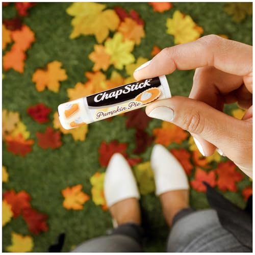 ChapStick Bulk Lip Balm, Holiday Variety 3-Packs x 6 (18 Sticks) ? Candy Cane, Sugar Cookie, and Pumpkin Pie Flavored Lip Moisturizers, Stocking Stuffers, 0.15 Oz Ea