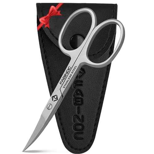 Curved Nail Scissors for Women & Men ? German Quality Stainless Steel ? Small Manicure Pedicure Scissors for Fingernail, Toe Nail, Eyebrows & Mustache