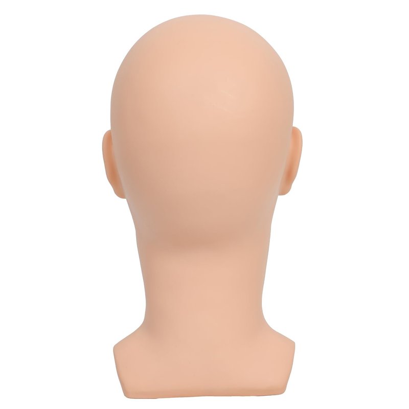 RUISIMEI Bald Mannequin Head Male Professional Cosmetology Manikin Head for Wig Making, Display wigs, eyeglasses, hairs, T pins,with Free Clamp