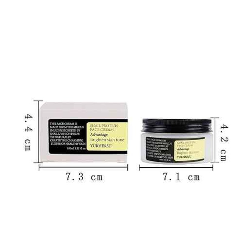Korean Snail Mucin 93% Moisturizing Cream, Collagen Lifting & Firming Cream, Daily Facial Repair Gel for Dry/Sensitive Skin, Anti-Wrinkle Face Firming, Hydrating Serum Shrink Pores Acne, 3.52 oz; WNMS