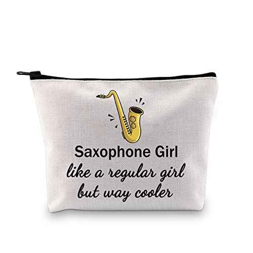 GJTIM Saxophonist Gift Saxophone Player Gift Travel Makeup Bag for Saxophone Lovers (Saxophone Bag)