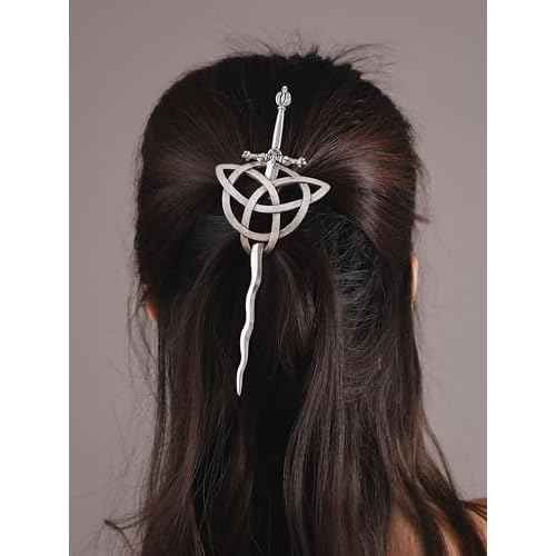 HAQUIL Viking Sword Celtic Knot Hairpin, Retro Minimalist Hair Accessories for Women, Viking Jewelry for Women