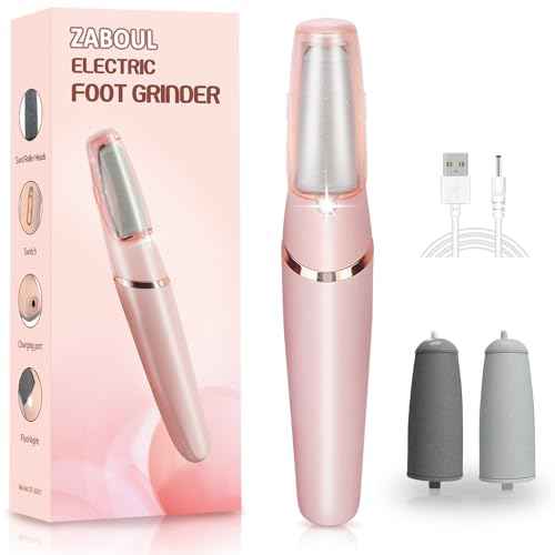 Callus Remover for Feet, ZABOUL Electric Foot Callus Remover Rechargeable Pedicure Tools Smooth Pedicure Wand Electronic Foot File, Feet Care for Removes Dry Hard & Dead Skin Ideal Gift