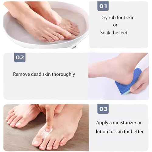 2 PCS Double-Sided for Feet, Foot Scrubber£¬Effective Pedicure Tools (Purple)