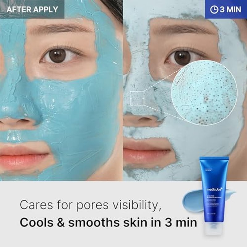 Medicube Home Care Duo - Flawless Skin Set with Zero Pore Blackhead Mud Mask & Foam Cleanser for Sensitive Skin