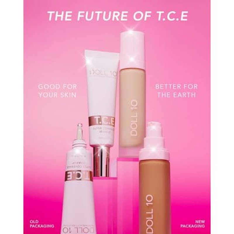 T.C.E This Covers Everything Super Coverage Serum Makeup with Peptides (Light/Medium, One Size)