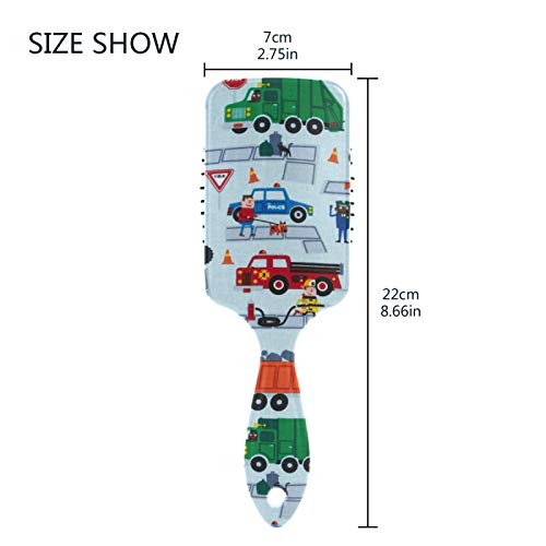 Cartoon Plastic Detangler Wet Dry Hair Brush for Women, Men & Kids