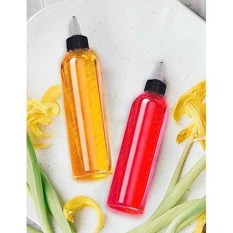 6 Pcs 8oz Plastic Squeeze Bottles with Twist Top Cap, 250ml Clear Dispensing Bottles, Empty Squirt Bottle for Liquids, Sauces, Arts, Crafts, Travel