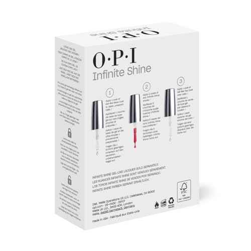 OPI Infinite Shine Long Wear Nail Polish | Clear Gel Like Nail Polish Base Coat & Top Coat | Vegan, Long Lasting, Protects Nails