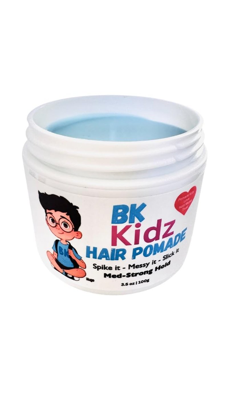 Boys Hair Pomade - Strong Hold Water-Based Formula for Kids | 3.5 oz Easy Washout