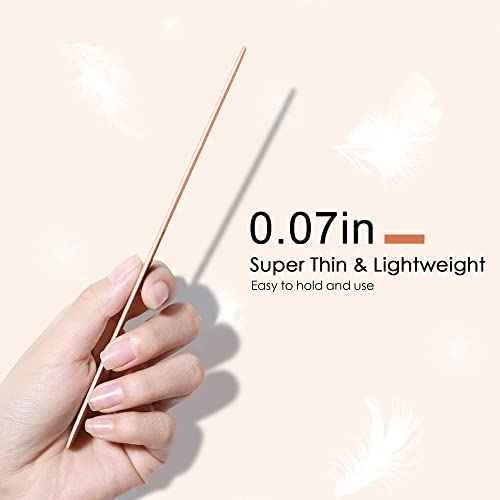 Canvalite Nail File Large Emery Boards for Nails,180 Grit Nail Files for Natural Nails, Thin Emory Nail File Pack Manicure Tool for Home Use 12PCS