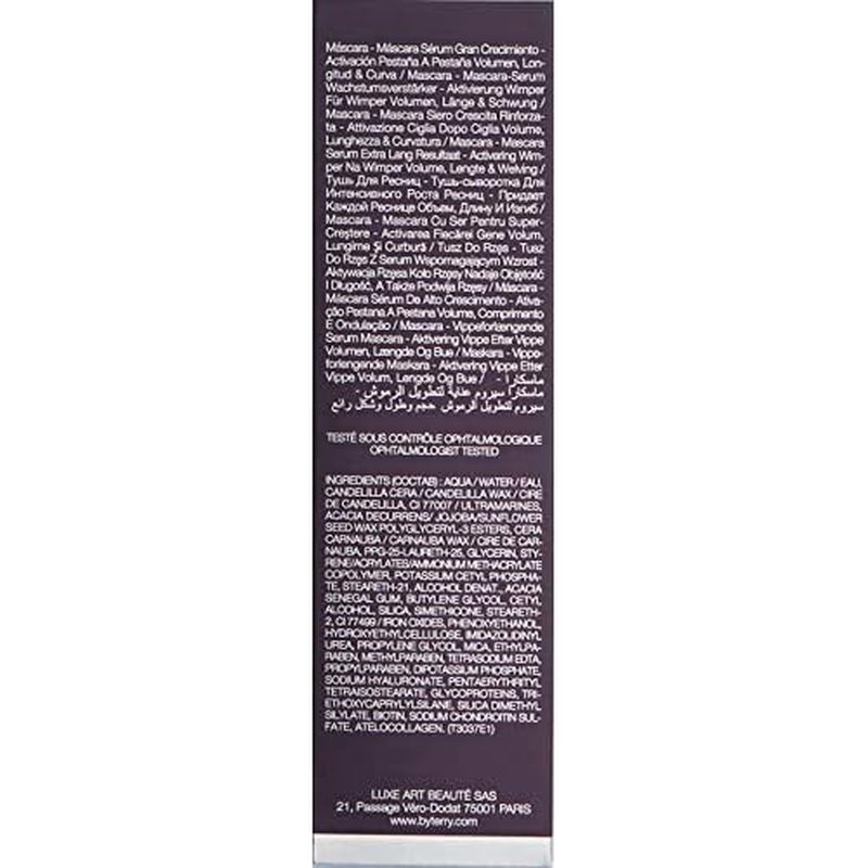 By Terry Terrybly Growth Booster Mascara | Lengthening Mascara | Terrybleu | Full-Volume, Intensely Pigmented and Clump-Resistant | 8ml (0.28 fl oz)