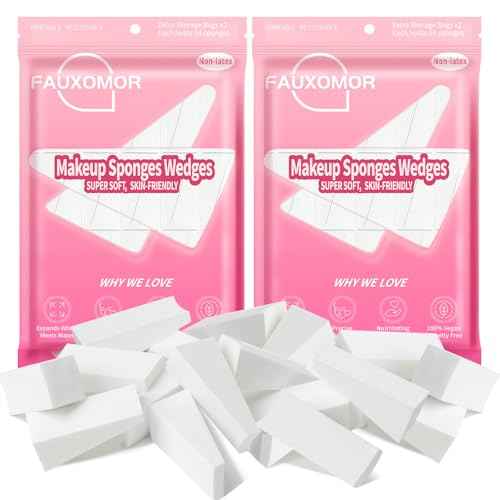 216 Pcs New Makeup Sponges Wedges for Face Foundation, Latex-Free Triangle Cosmetic Make Up Sponge for Flawless Application and Blending, Beauty Blender for All Skin Types with Four Pouches