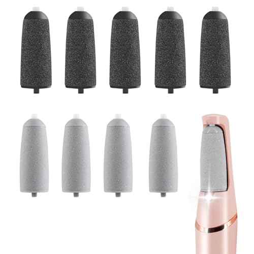9 Pack Pedicures Replacement Heads for Haootadiy Pedi, Eelectric Tool Foot File, Pedi Replacement Roller Head fit Finishing Touch Pedi (Pedicure Tool Not Included)