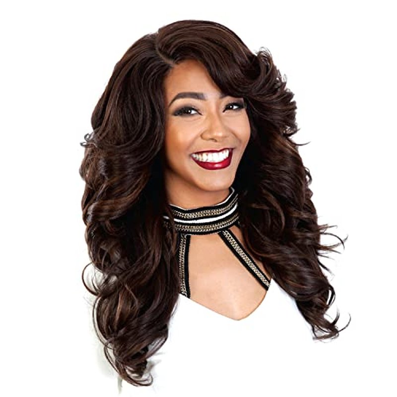 SISTER WIG Synthetic Hair Wig Diva Collection Pre Tweezed Part Diva H Sista (SOM RT BURG)