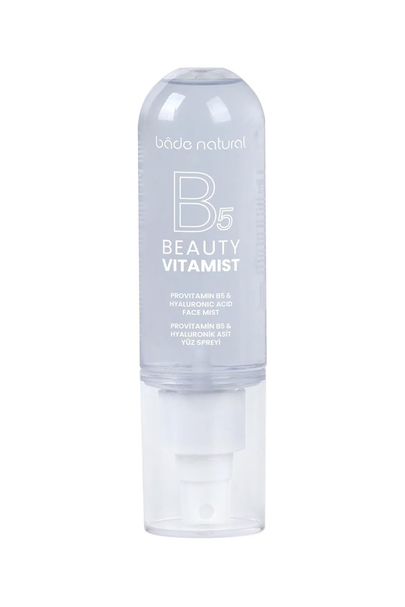 Bade Natural Vitamin Mist with ProVitamin B5 & Hyaluronic Acid – Deep Hydration Face Spray for Soft, Smooth & Supple Skin, Refreshing Facial Mist for Daily Moisture, 100 ml
