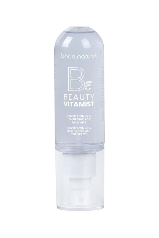 Bade Natural Vitamin Mist with ProVitamin B5 & Hyaluronic Acid – Deep Hydration Face Spray for Soft, Smooth & Supple Skin, Refreshing Facial Mist for Daily Moisture, 100 ml