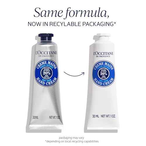 L'OCCITANE 20% Organic Shea Butter Hand Cream, Nourishes & Protects Dry Hands, Fast-Absorbing, Non-Greasy, Leaves Skin Moisturized & Soft, Vegan