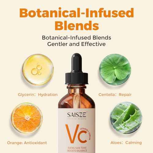 Vitamin C Serum for Face, Facial Serum for Dark Spot, Anti Aging with Vitamin C, Hyaluronic Acid, Christmas Stocking Stuffers, Skin Care Gifts for Women, 60ml