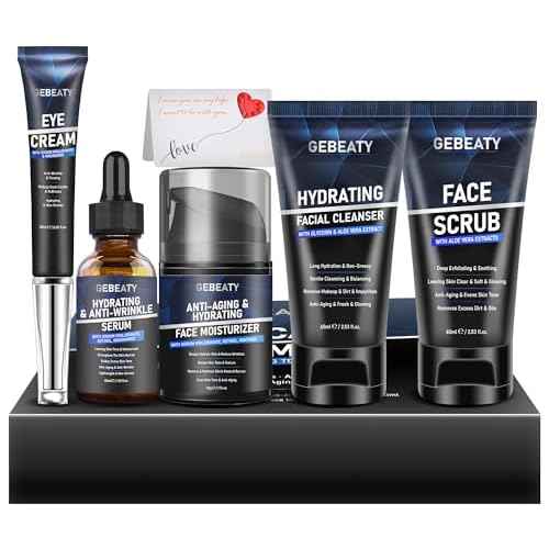 Mens Skin Care Kit,Skin Care for Men,Deep Hydrate,Moisturize,Firm Skin,Gentle Men's Facial Skin Care Routine Kit for Men Christmas Valentines Birthday Gifts for Him Boyfriend Husband Fathers Dad