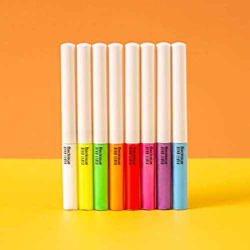MAEPEOR Matte Liquid Eyeliner Set 8 Colors High-Pigmented Fluorescent Eyeliner Waterproof & Smudgeproof Neon Body Face Paint Makeup for Daily Wear and Halloween Christmas (Neon, Set 0802)