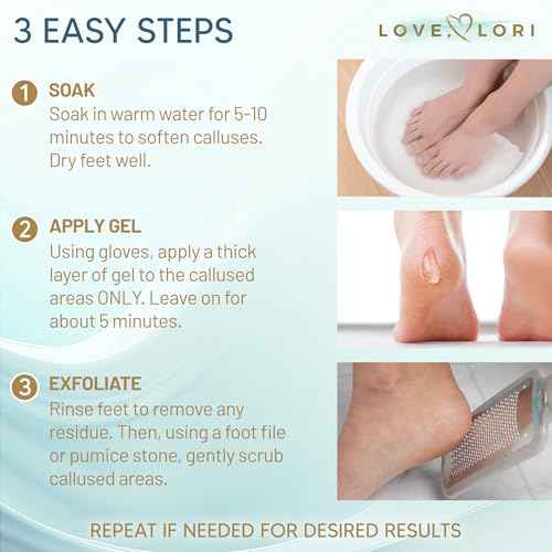 Callus Remover for Feet (Extra Strength) Foot Callus Remover Gel - Feet Scrubber, Pedicure Spa Tools, 6oz