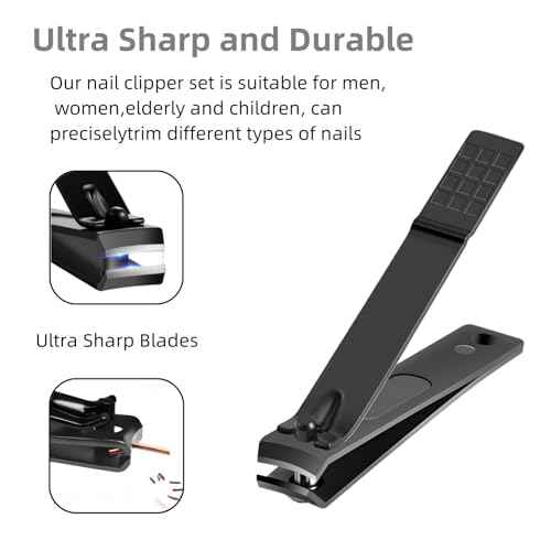 Nail Clippers Set, 10 PCS Professional Manicure Set and Pedicure Kit with Travel Case,Stocking Stuffers, Christmas Gift for Men and Women