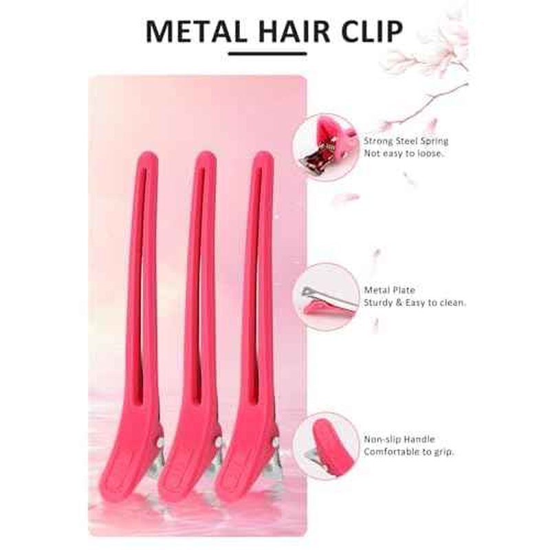 19PCS Hair Bleach Dye Kit with Hair Dye Brush and Bowl Whisk Hair Clips Protective Gear Set, Ideal for Hair Bleaching Coloring Highlighting, Essential Salon Supplies for Home Use (Pink)