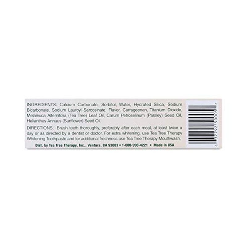Tea Tree Therapy Tea Tree Tpste,Bak Soda, 5 oz 6 pk
