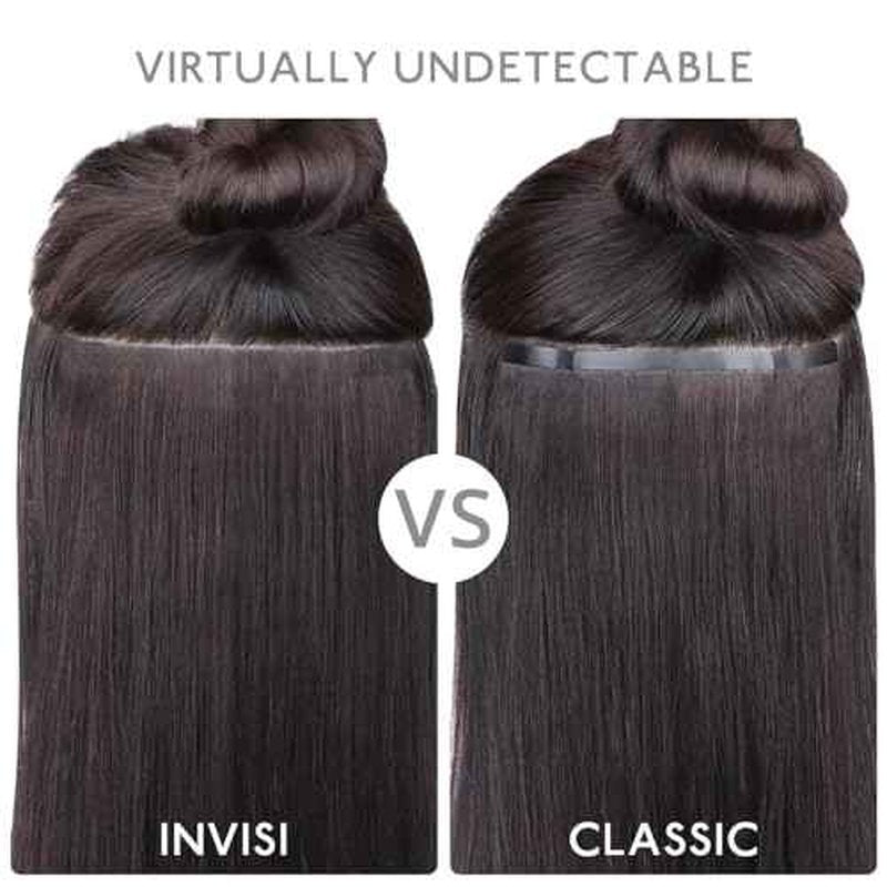 WENNALIFE Invisi Edge Tape in Hair Extensions Human Hair, 16 Inch 50g 20pcs Balayage Chocolate Brown to Caramel Blonde Invisible Luxury Remy Hair Extensions Natural Seamless Injected Tape Ins Straight