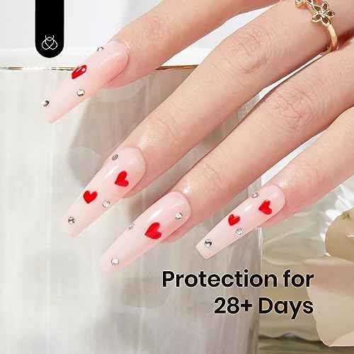 Beetles Color Base Gel Nail Polish, 1pcs 15ml Rubber Base Builder Neutral Nude Gel Base Coat Warm Jade Nail Polish, Base Coat Nail Strengthener Soak Off UV LED light Needed