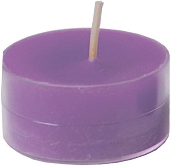 Morning Breeze Scented Tealights - Spaas 24 Clear Cup Candles, 4.5 Hour Burn Time