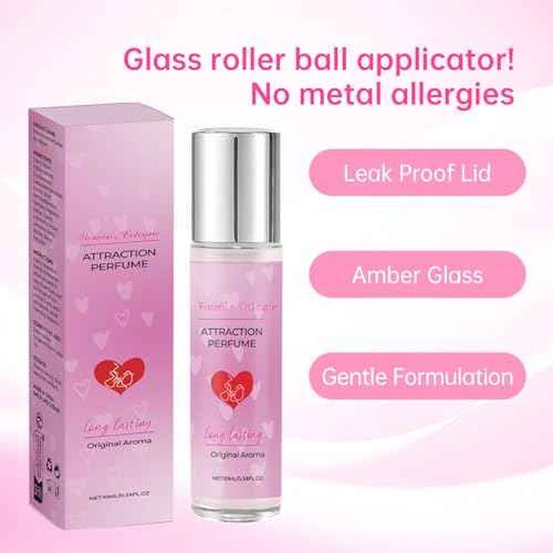 2PCS Pheromone Perfume for Women, Long Lasting Women's Cologne Travel Size, Pheromone Perfumes Attract Men, Roller Ball Design, Portable and Fruity