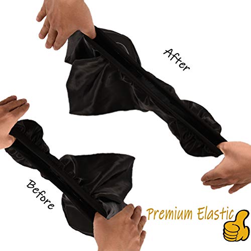 2 Pcs Silk Bonnet for Women Satin, Soft Elastic Band Silky Sleeping Cap Big Bonnets for Braids