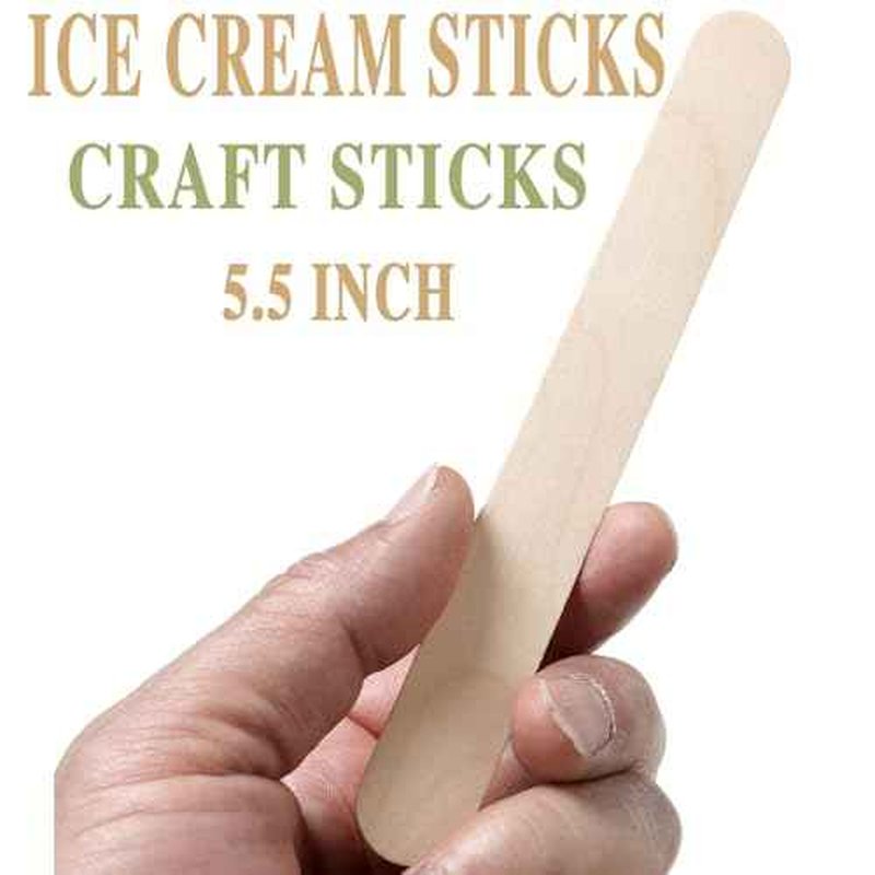 150PCS Waxing Sticks for Hair Removal - Borogo 5.5 inch Premium Splinter-Free Wooden Sticks for Waxing, Wax Stick for Body and Face Waxing