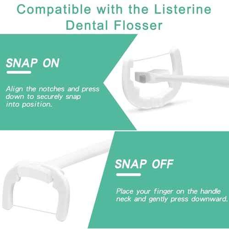 Ultraclean Access Flosser Refill Heads, Effective Plaque Removal for Proper Oral Care & Hygiene, Durable Flosser Refill Heads, PFAS Free, 130ct
